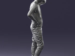 man in pose 0337 3D Model