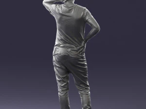 man in pose 0337 3D Model