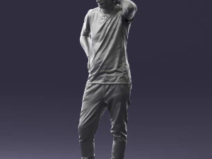 man in pose 0337 3D Model