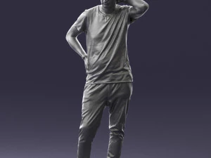 man in pose 0337 3D Model