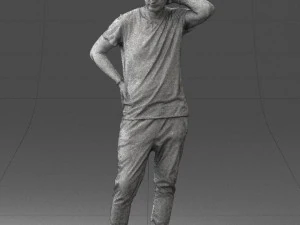 man in pose 0337 3D Model