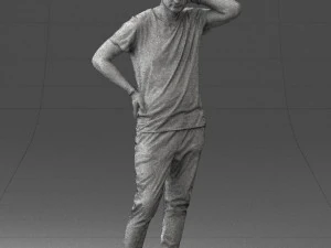 man in pose 0337 3D Model