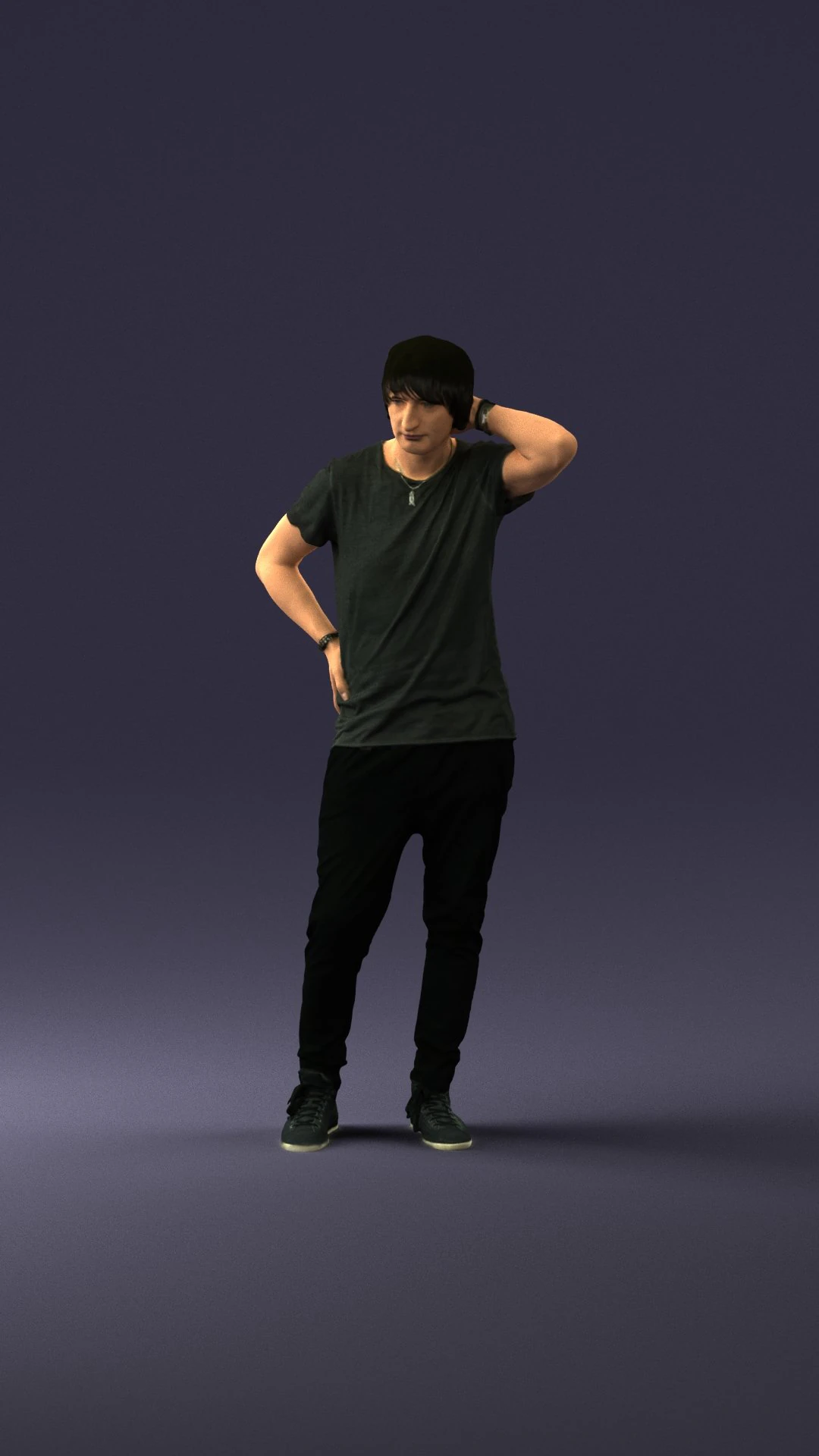 man in pose 0337 3d print ready 3D Print Model .c4d .max .obj .3ds .fbx .stl .blend