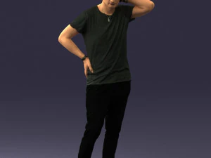 man in pose 0337 3d print ready 3D Print Model