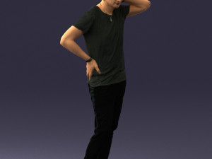 man in pose 0337 3d print ready 3D-printmodel