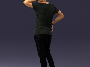 man in pose 0337 3d print ready 3D-printmodel