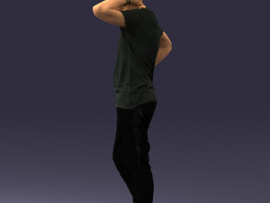 man in pose 0337 3d print ready 3D-printmodel