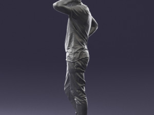 man in pose 0337 3d print ready 3D-printmodel