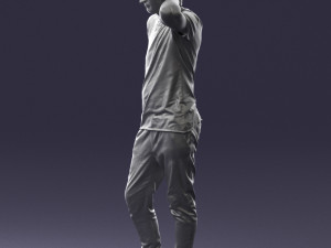 man in pose 0337 3d print ready 3D-printmodel