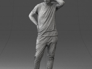man in pose 0337 3d print ready 3D-printmodel