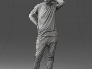 man in pose 0337 3d print ready 3D Print Model