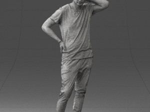 man in pose 0337 3d print ready 3D-printmodel