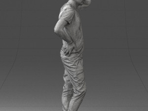 man in pose 0337 3d print ready 3D-printmodel