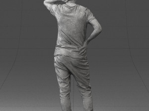 man in pose 0337 3d print ready 3D-printmodel