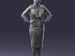 woman in blue dress 3d print ready Modelo de impresión 3D