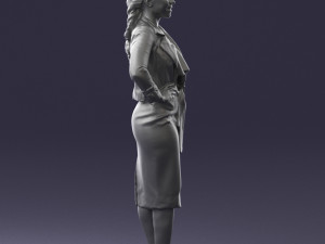 woman in blue dress 3d print ready Modelo de impresión 3D