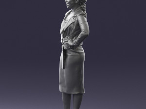 woman in blue dress 3d print ready Modelo de impresión 3D