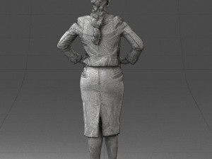 woman in blue dress 3d print ready Modelo de impresión 3D