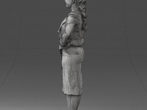 woman in blue dress 3d print ready Modelo de impresión 3D