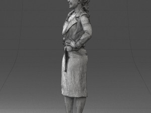 woman in blue dress 3d print ready Modelo de impresión 3D