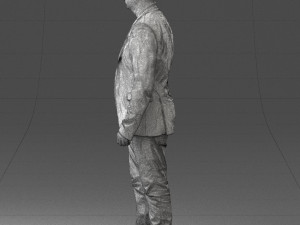 man in black jacket0339 3d print ready Model Cetak 3D