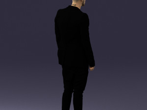 man in stylish black blazer 0341 Modelo 3D