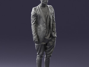man in stylish black blazer 0341 Modelo 3D