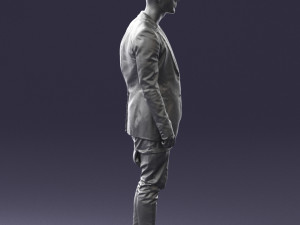 man in stylish black blazer 0341 Modelo 3D