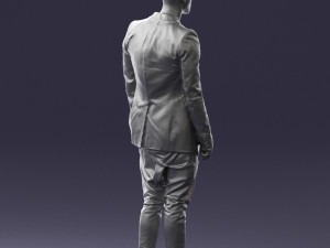 man in stylish black blazer 0341 Modelo 3D