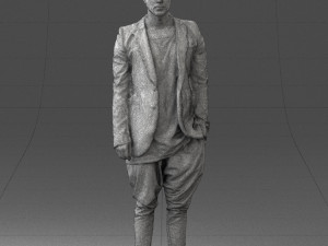 man in stylish black blazer 0341 Modelo 3D