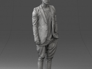 man in stylish black blazer 0341 Modelo 3D