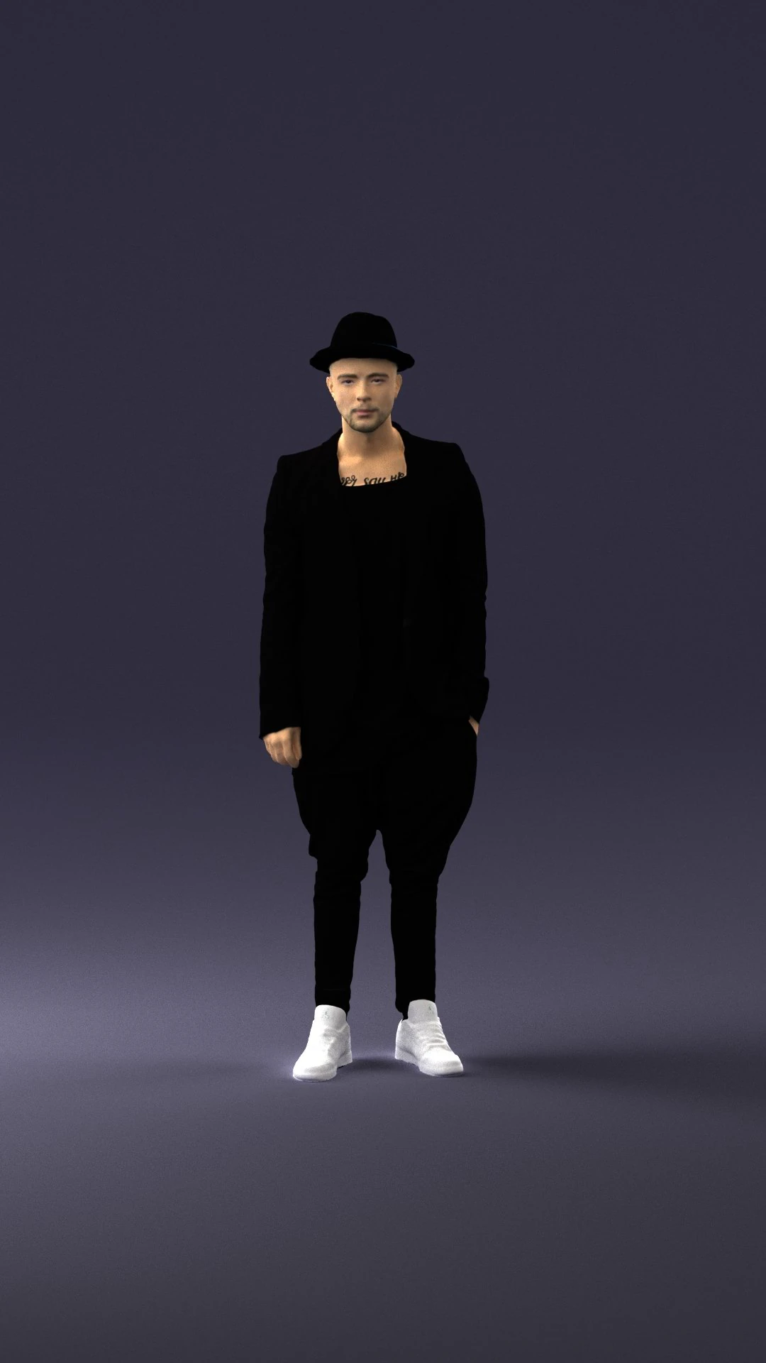 man in stylish black blazer 0341 3d print ready 3D Print Model .c4d .max .obj .3ds .fbx .stl .blend