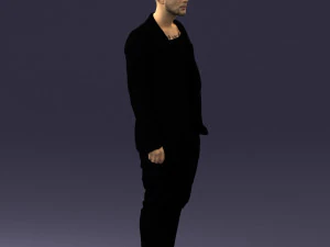 man in stylish black blazer 0341 3d print ready 3D Print Model