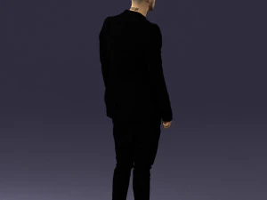 man in stylish black blazer 0341 3d print ready 3D Print Model