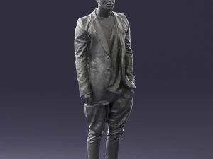man in stylish black blazer 0341 3d print ready 3D Print Model
