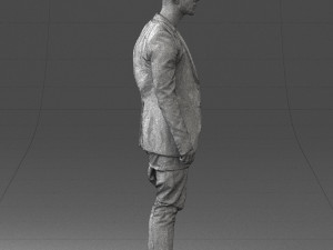 man in stylish black blazer 0341 3d print ready 3D Принт Модель