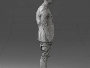 man in stylish black blazer 0341 3d print ready 3D Print Model