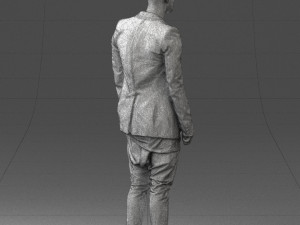 man in stylish black blazer 0341 3d print ready 3D Принт Модель