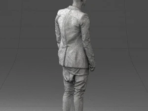 man in stylish black blazer 0341 3d print ready 3D Print Model