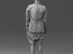 man in stylish black blazer 0341 3d print ready 3D Принт Модель