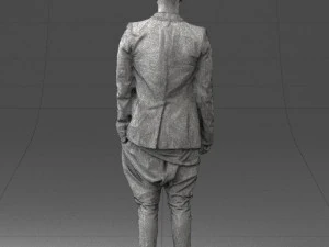 man in stylish black blazer 0341 3d print ready 3D Print Model