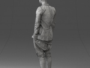 man in stylish black blazer 0341 3d print ready 3D Принт Модель