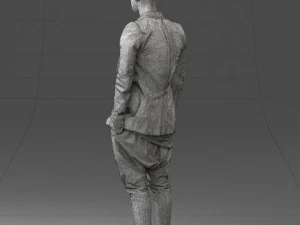 man in stylish black blazer 0341 3d print ready 3D Print Model