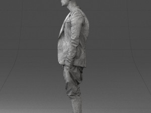 man in stylish black blazer 0341 3d print ready 3D Принт Модель