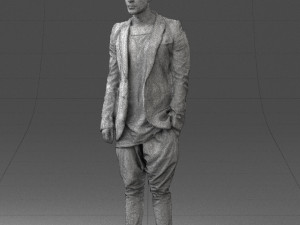 man in stylish black blazer 0341 3d print ready 3D Принт Модель