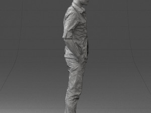 man in plaid shirt 0342 3d print ready 3D-printmodel