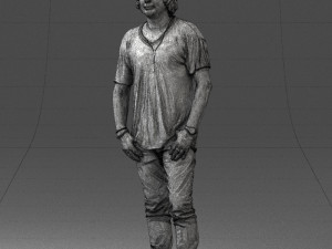 man in pink t-shirt 044 Modèle 3D
