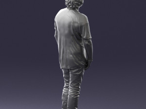 man in pink t-shirt 044 3d print ready 3D-Druckmodell