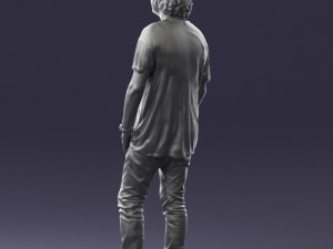 man in pink t-shirt 044 3d print ready 3D-Druckmodell