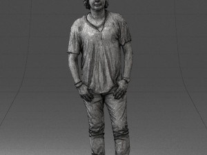 man in pink t-shirt 044 3d print ready 3D-Druckmodell